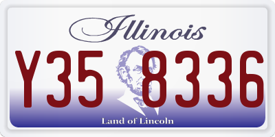 IL license plate Y358336