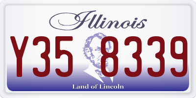 IL license plate Y358339