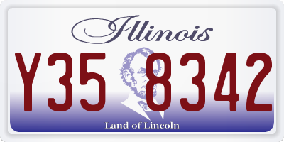 IL license plate Y358342