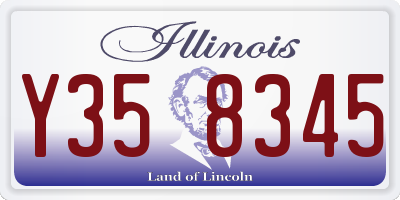 IL license plate Y358345