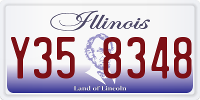 IL license plate Y358348