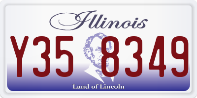 IL license plate Y358349