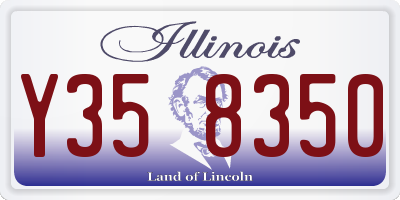 IL license plate Y358350