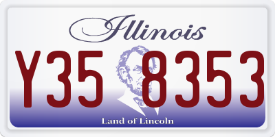 IL license plate Y358353