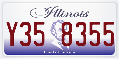 IL license plate Y358355