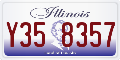 IL license plate Y358357