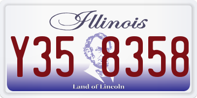 IL license plate Y358358