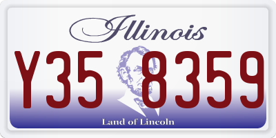 IL license plate Y358359