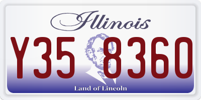 IL license plate Y358360