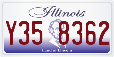 IL license plate Y358362
