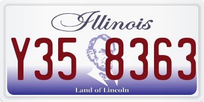 IL license plate Y358363