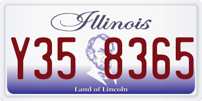IL license plate Y358365