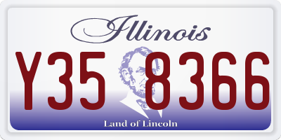 IL license plate Y358366