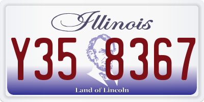IL license plate Y358367