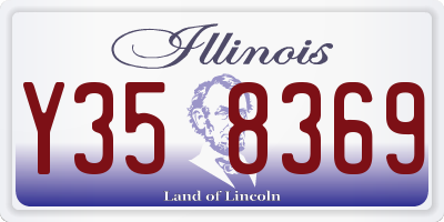 IL license plate Y358369