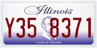 IL license plate Y358371