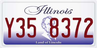 IL license plate Y358372