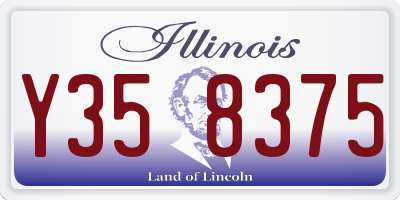 IL license plate Y358375