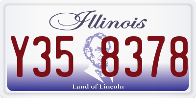 IL license plate Y358378