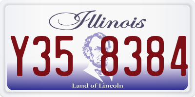 IL license plate Y358384