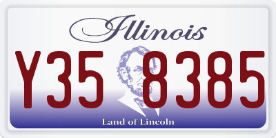 IL license plate Y358385