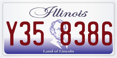 IL license plate Y358386