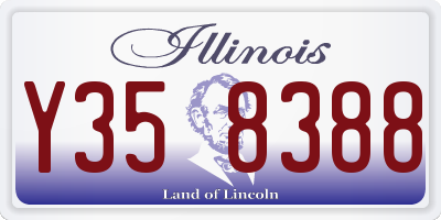 IL license plate Y358388