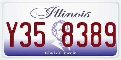 IL license plate Y358389