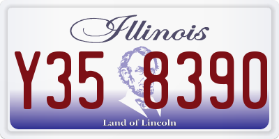 IL license plate Y358390