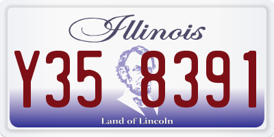 IL license plate Y358391