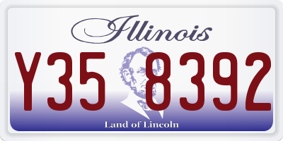 IL license plate Y358392