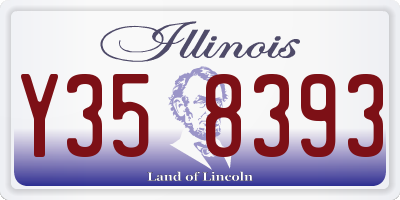 IL license plate Y358393