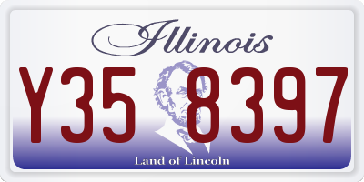 IL license plate Y358397
