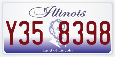 IL license plate Y358398