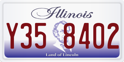IL license plate Y358402