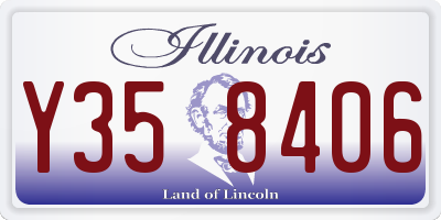 IL license plate Y358406
