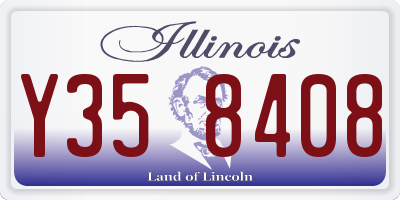 IL license plate Y358408