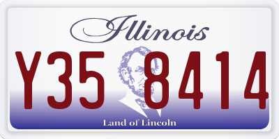IL license plate Y358414