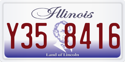 IL license plate Y358416