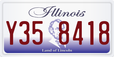 IL license plate Y358418