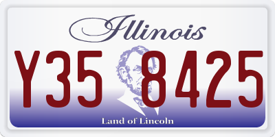 IL license plate Y358425