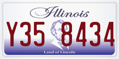 IL license plate Y358434