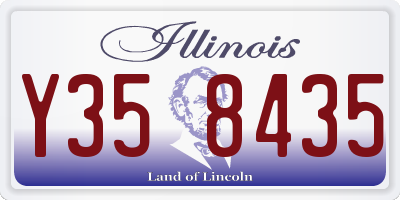 IL license plate Y358435