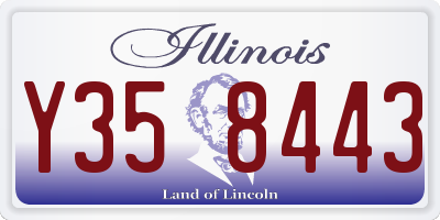IL license plate Y358443