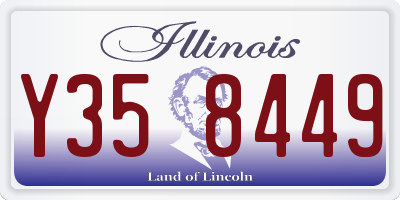 IL license plate Y358449