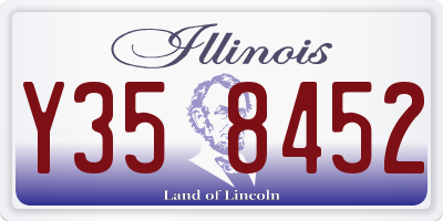 IL license plate Y358452