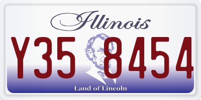 IL license plate Y358454