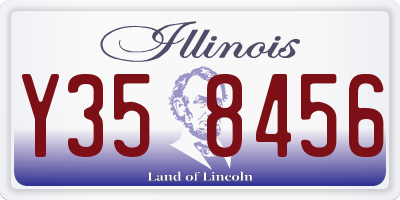 IL license plate Y358456