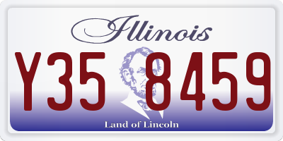 IL license plate Y358459