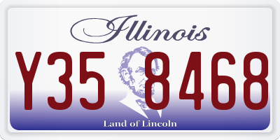 IL license plate Y358468